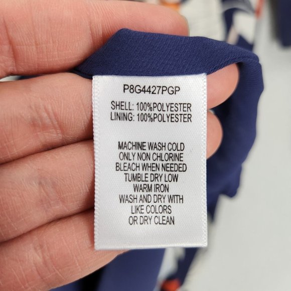 Parker Dress Womens Medium Blue Floral Moondance Shift Cold Shoulder Ruffle NEW - Picture 10 of 13